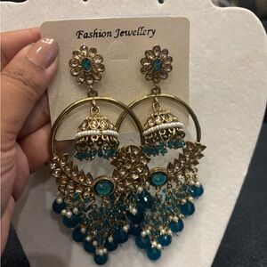 Indian chandbali earrings